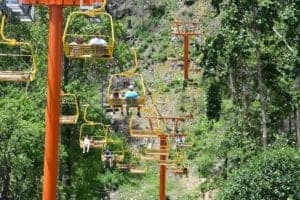 Gatlinburg Sky Lift during summer