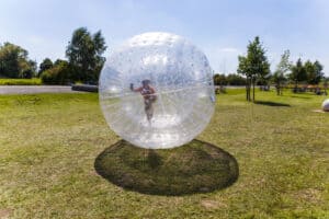 zorb at outdoor gravity park in pigeon forge tennessee